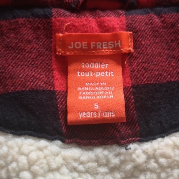 Kids Red Plaid Fall Jacket - Picture 2 of 4